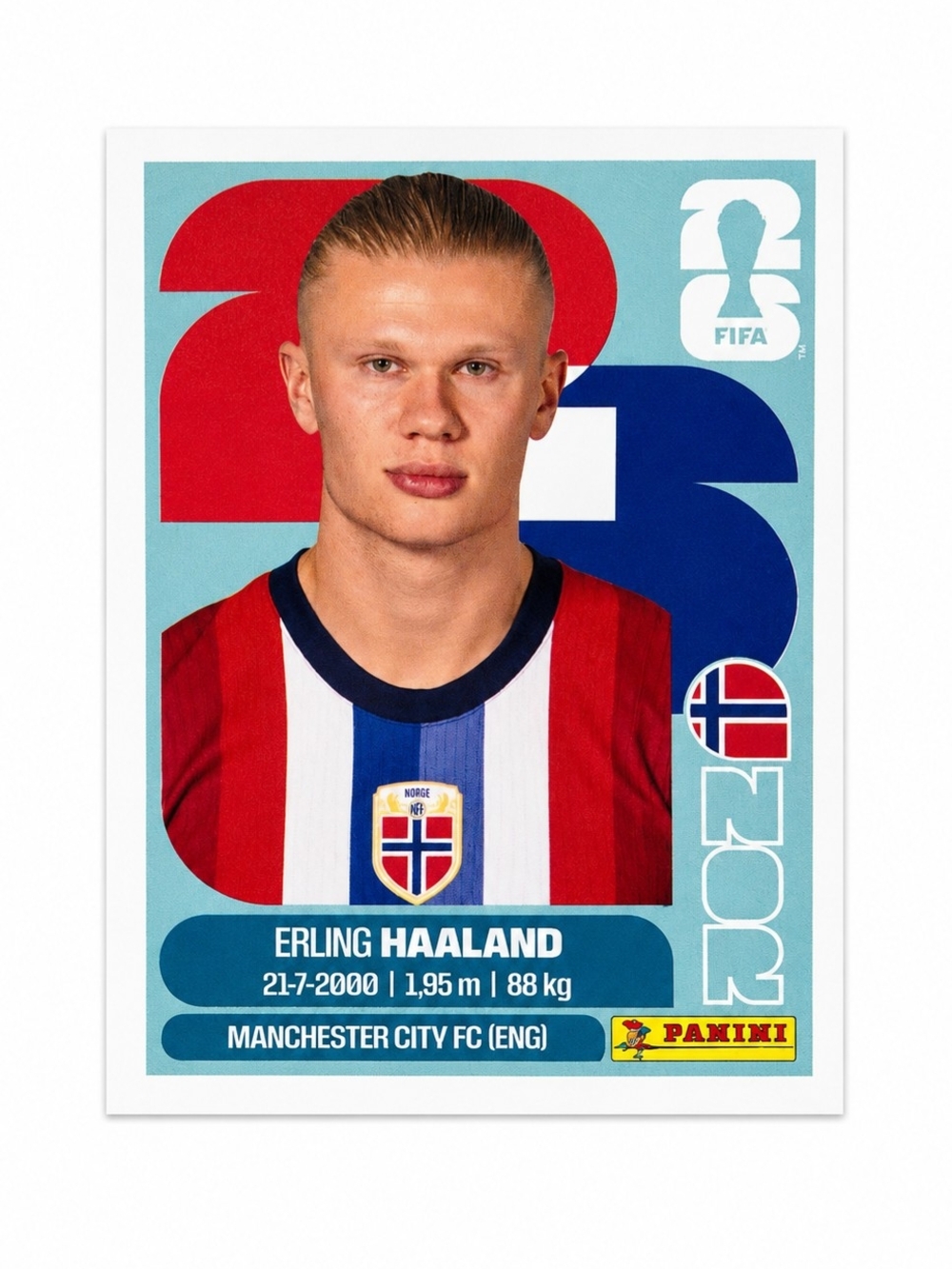 ERLING HAALAND NOR 15 2026 FIFA PANINI STICKER